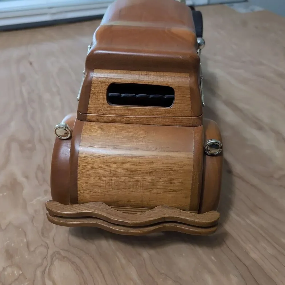Retro Wood Car Model Handmade Packard Antique Model‎ Wooden Car Collectible Car